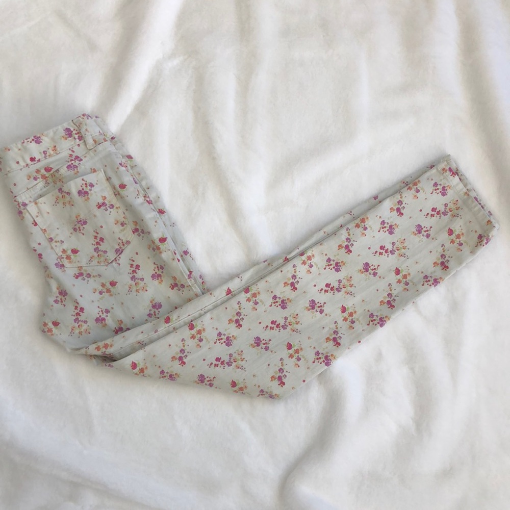 Gapkids floral jeans size 12